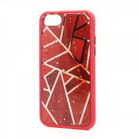 HEAVY DUTY TPU MARBLE DESIGN CASE FOR IPHONE (ROYAL RED)
